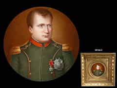 Detailabbildung: Porzellangemälde mit Porträt Napoleon I