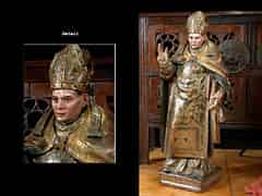 Detail images: Italienische Schnitzfigur des “Heiligen Quiriacus“