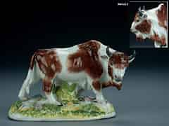 Detailabbildung: Meissener Porzellan-Figur eines Bison