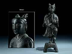 Detail images: Chinesische Bronzestatue (Weihrauchbrenner)