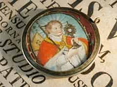 Detail images: Miniatur eines Heiligen