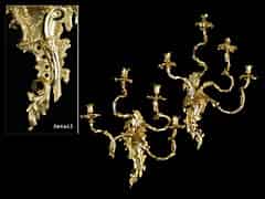 Detailabbildung: Paar Leuchterappliken aus der Goldenen Galerie von Schloss Charlottenburg in Berlin