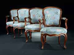 Detailabbildung: Vier Louis XV-Sessel