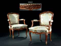 Detail images: Paar Armlehn-Stühle