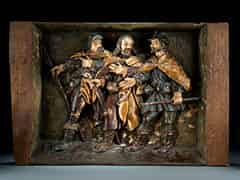 Detailabbildung: Darstellung von Jesus mit den zwei Pilgern