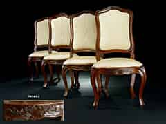 Detailabbildung: Vier italienische Stühle
