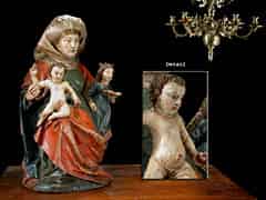 Detail images: Oberrheinische Anna-Selbdritt-Figurengruppe um 1500