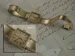 Detailabbildung: Goldene Damen-Armbanduhr