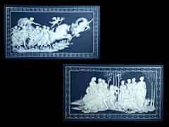Detail images: Paar Dekorplatten von Villeroy und Boch