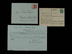 Detailabbildung: BRIEF VON MAX LIEBERMANN VOM 8.9.1929 UND EINE POSTKARTE VOM 17.9.1926