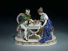 Detail images: Napoleon und Josephine beim Schachspiel