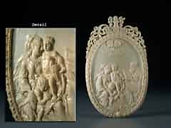 Detail images: Elfenbeinrelief der Heiligen Familie