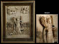 Detailabbildung: Seltenes Alabaster-Relief des 17. Jhdts.