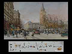 Detail images: Eugène Galien-Laloue 1854 Paris - 1941 Chérence