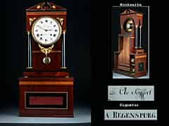 Detailabbildung: Seltene Regensburger Uhr mit Flötenwerk