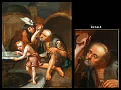 Detail images: Jan Tilius, tätig in Hilvarenbeeg, 2. Hälfte 17. Jhdt. Feinmaler der Haager Schule,