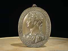 Detail images: Bronze-Plakette Georg III