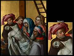 Detail images: Hugo van der Goes, Nachfolge Um 1440 Gent – 1482 Brüssel