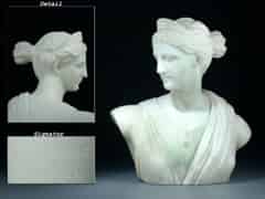 Detail images:  Marmorbüste der Diana