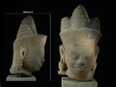 Detail images:  Khmer-Kopf