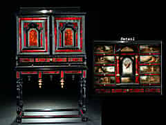 Detail images: Schildpatt-Kabinettschrank mit gemalten Szenen aus den “Metamorphosen“ von Ovid