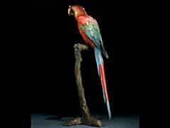 Detailabbildung: Papagei aus Wiener Bronze