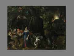 Detail images: Jan Brueghel d.Ä. 1568 - 1625 und Hieronymus Francken I. 1540 - 1610