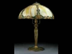 Detail images: Jugendstil-Tischlampe von Edward Miller & Comp. Meriden/USA