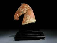Detail images: Pferdekopf der Han-Dynastie