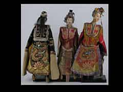 Detailabbildung:  Drei japanische Figuren