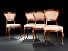 Detailabbildung:  Vier Louis XVI-Stil Stühle