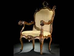 Detail images:  Seltener venezianischer Barock-Sessel
