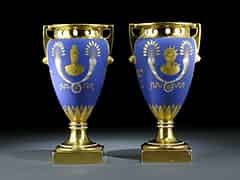 Detail images:  Paar unterschiedliche Empire-Vasen der Kaiserzeit, Paris um 1800