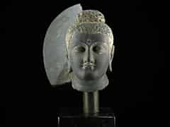 Detail images: Kopf eines Gandhara