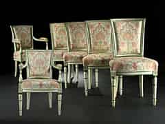 Detail images: Satz Louis XVI - Stühle und Armlehnstühle