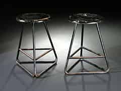 Detailabbildung: Paar signierte Atelierstühle im Bauhaus-Stil