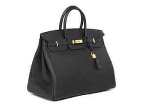 Detailabbildung:   Hermès Birkin Bag 40 cm „Noir“