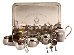 Detailabbildung:  Teeservice mit einer Fabergé Marke