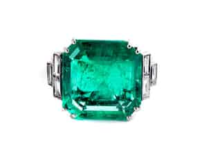 Detail images:   Smaragd-Diamantring