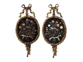 Detail images:  Paar Medaillonwandappliken im Louis XVI-Stil