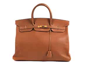 Detailabbildung:   Hermès Birkin Bag 40 cm „Tan“