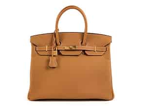 Detail images:   Hermès Birkin Bag 35 cm „Natural Sable“