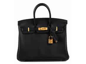 Detailabbildung:   Hermès Birkin Bag 25 cm „Noir“