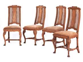 Detail images:  Satz von vier Barockstühlen