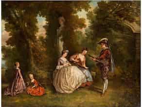Detail images:   Maler des 19. Jahrhunderts nach Nicolas Lancret, 1690 – 1743