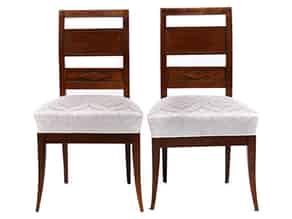 Detailabbildung:  Paar Biedermeier-Stühle