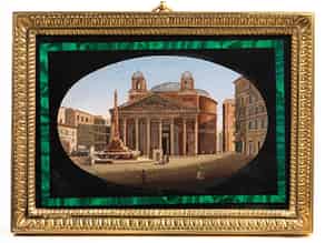 Detailabbildung:   Mikromosaik mit Ansicht des Pantheons