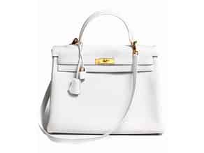 Detailabbildung:   Hermès Kelly Bag 35 cm „White“
