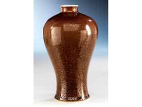 Detail images:  Meiping-Vase mit Rostglasur