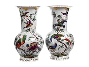 Detailabbildung:  Paar Nymphenburger Vasen